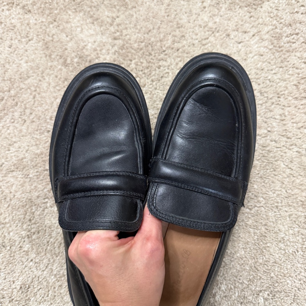 Madewell The Bradley Lugsole Loafer Black 9 - Picture 2 of 8